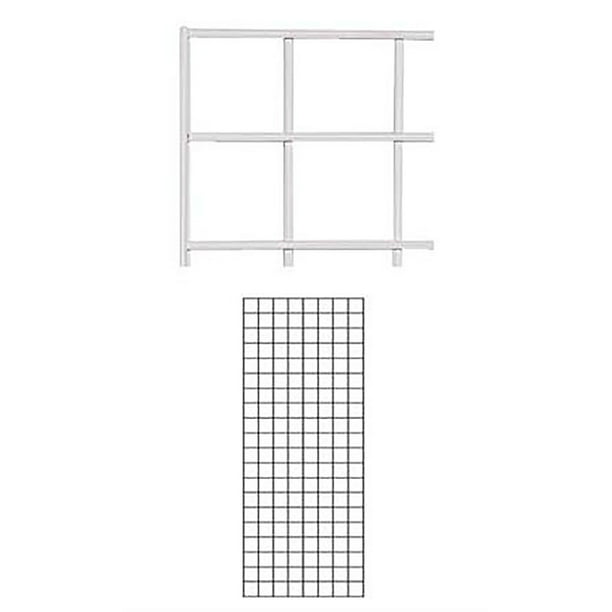 2 x 6 Foot Wire Grid Panel Wall Display Kit 2-Pack. 